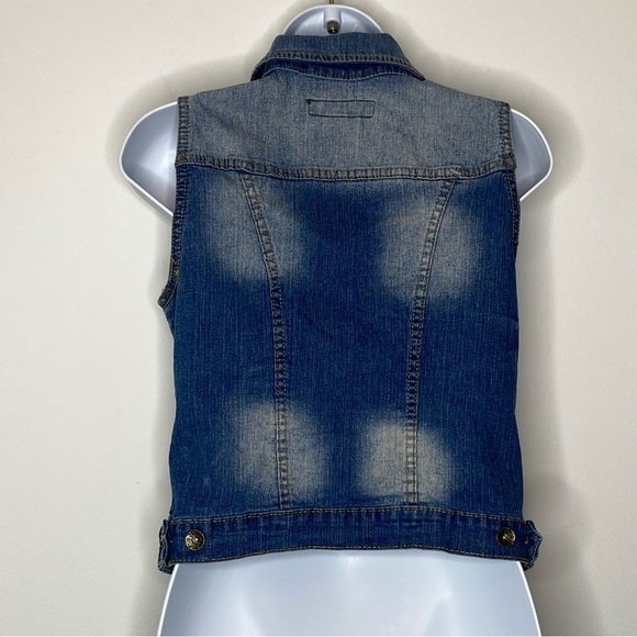 Paris Blues Denim Button Front Vest - Picture 5 of 10